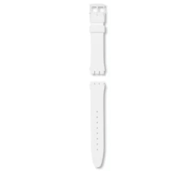 Cinturino Gent in silicone bianco opaco