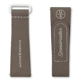 Cinturino in gomma MoonSwatch marrone scuro/sabbia