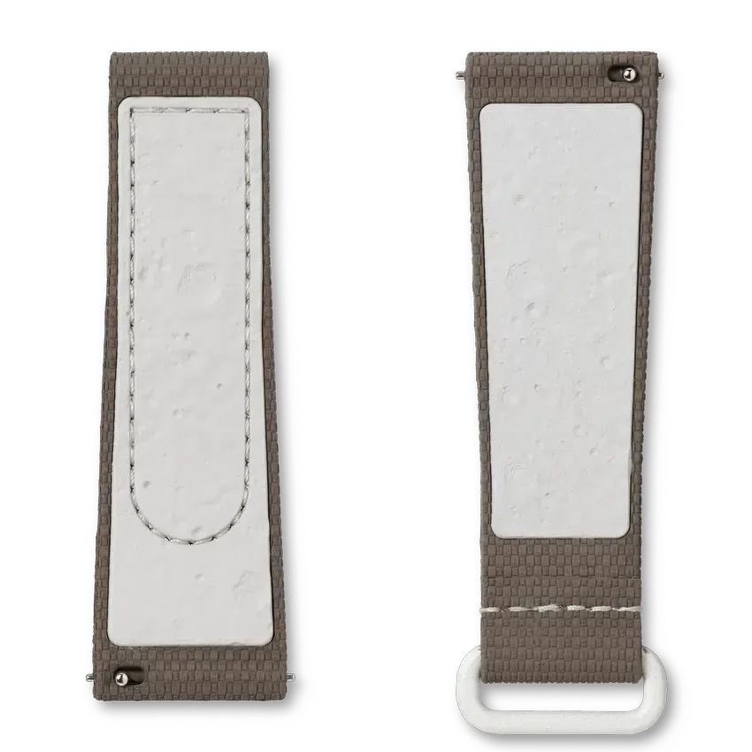 Cinturino in gomma MoonSwatch marrone scuro/sabbia