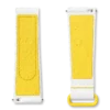 Cinturino MoonSwatch in gomma bianco/giallo
