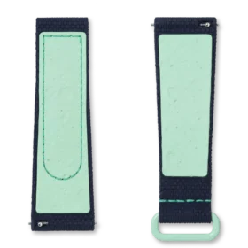 Cinturino MoonSwatch in gomma blu scuro/verde