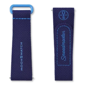 MoonSwatch in gomma blu navy/blu