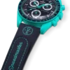 MoonSwatch in gomma blu scuro/turchese