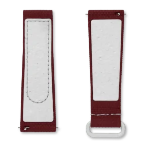 MoonSwatch in gomma bordeaux/grigio chiaro