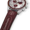 MoonSwatch in gomma bordeaux/grigio chiaro
