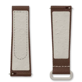 MoonSwatch in gomma marrone/beige