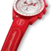 MoonSwatch in gomma rossa/bianca