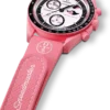MoonSwatch rosa/gomma rosa