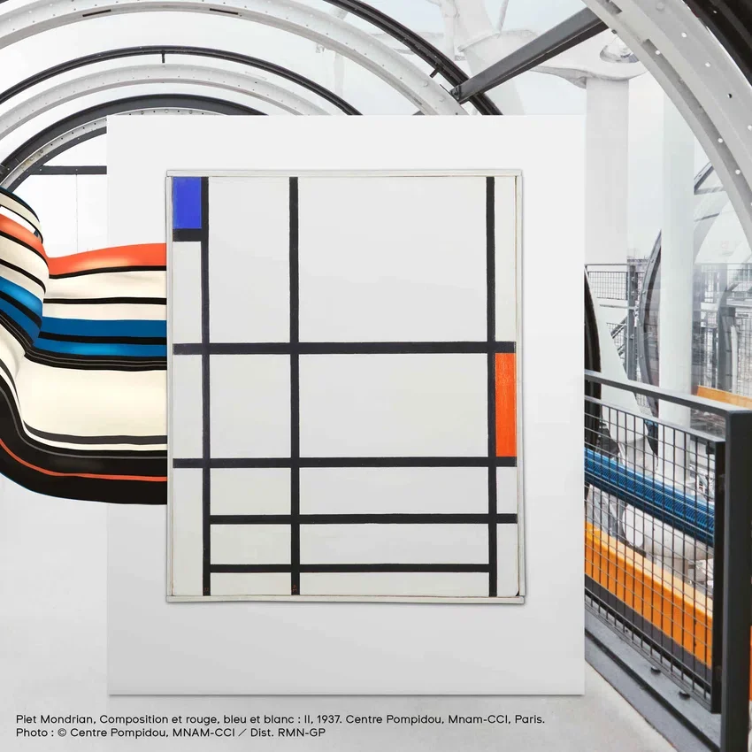 Rosso, blu e bianco, di Piet Mondrian
