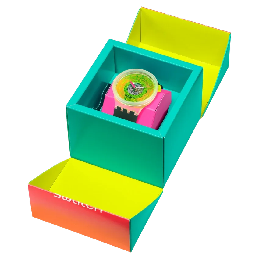 Swatch accecato dal Neon